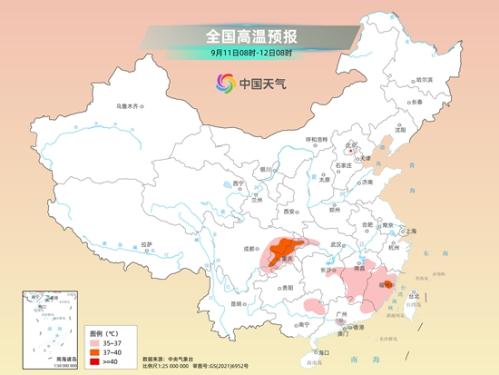 江苏安徽等地部分地区有暴雨 长江中下游高温明显缓解